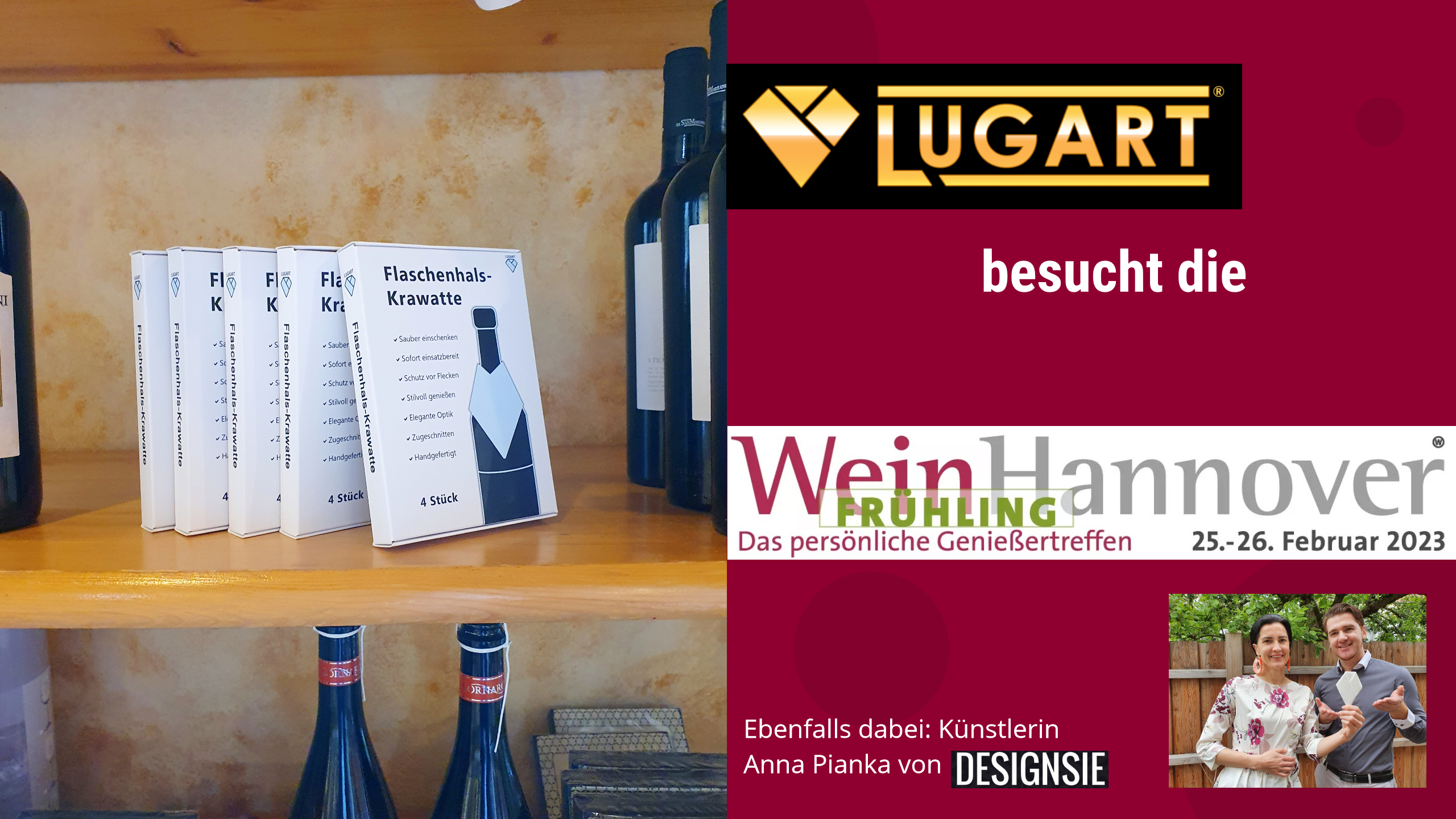 DESIGNSIE besucht mit LUGART „WeinHannover (Frühjahr) 2023“