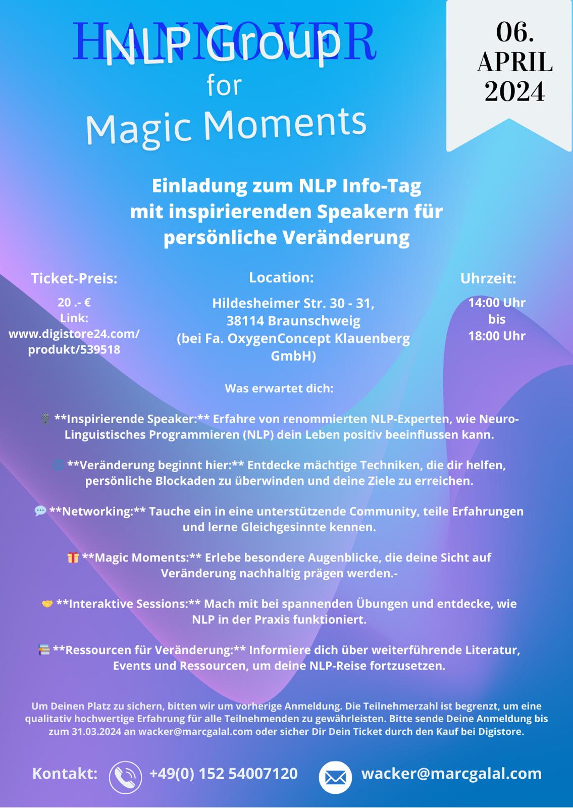 NLP-Info Nachmittag am 06.04.2024 - Designsie.de