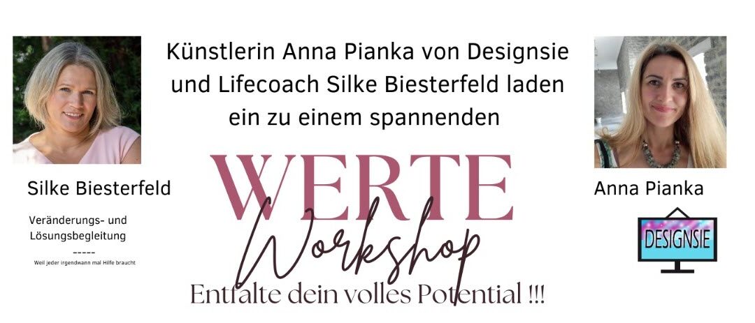 Werte-Workshop 20.07.2024 mit Silke Biesterfeld und Anna Pianka