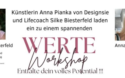 Werte-Workshop 20.07.2024 mit Silke Biesterfeld und Anna Pianka