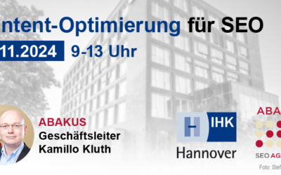IHK Hannover Seminar am 15.11.2024: Content-Optimierung für SEO
