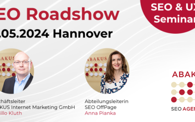 ABAKUS SEO Roadshow Tagesseminar am 29.05.2024 in Hannover