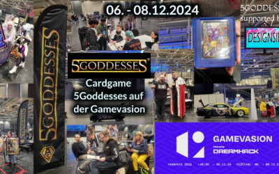 Cardgame 5GODDESSES auf der Gamevasion mit Sealed-Event am 08.12.2024
