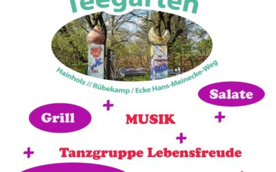 Abschlussfest im Teegarten Hainholz mit Acrylic Pouring am 14. September 2025