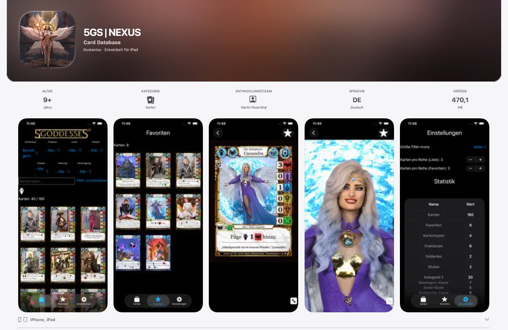 5 Goddesses 5GS NEXUS App