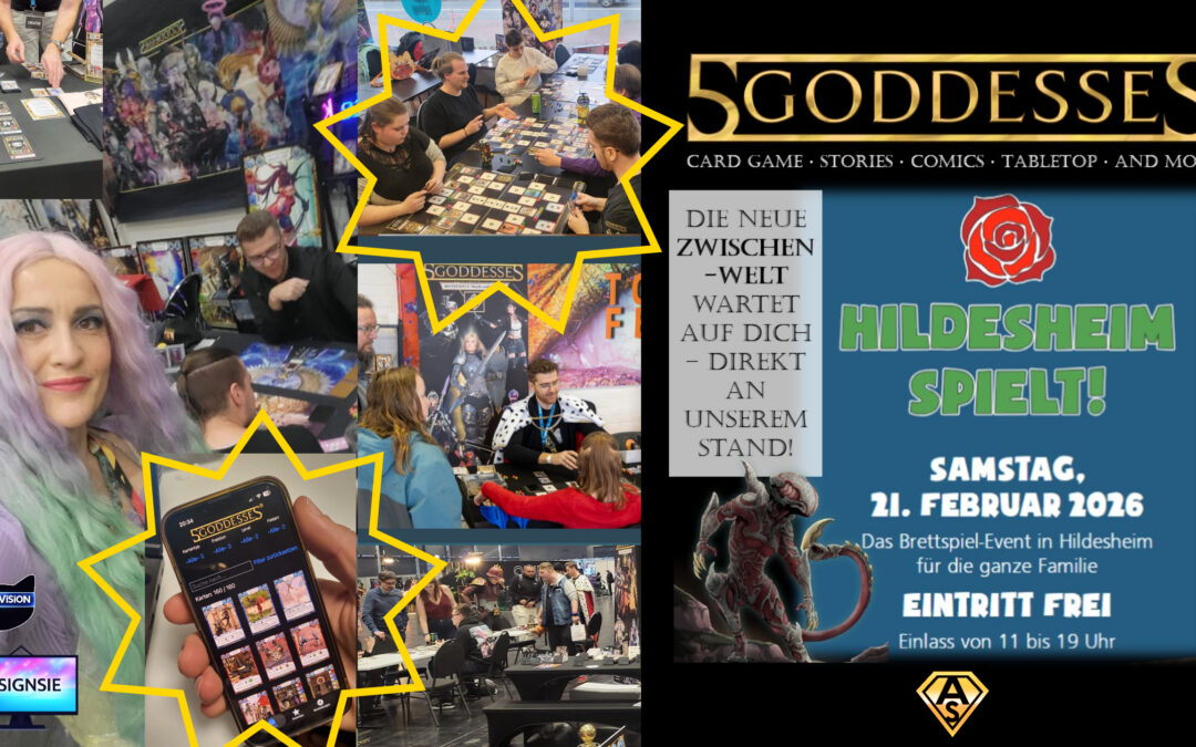 Five goddesses Kartenspiel auf der Spieleveranstaltung "Hildesheim spielt" 2026