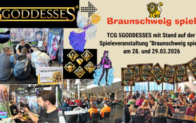 5GODDESSES mit eigenem Stand mit DESIGNSIE auf „Braunschweig spielt!“ 28. – 29.03.2026
