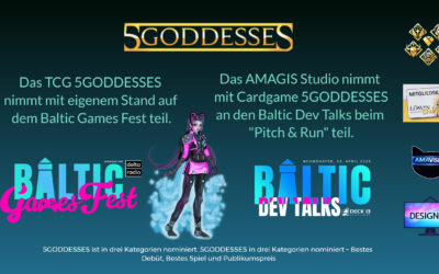 5GODDESSES beim Baltic Games Fest 2026 in drei Kategorien nominiert – Bestes Debüt, Bestes Spiel und Publikumspreis