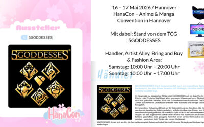 5GODDESSES Stand mit DESIGNSIE auf der HanaCon am 16. und 17.05.2026 in Hannover